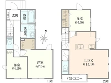 【東京都/練馬区関町北】リナージュ関町北5丁目 間取り図