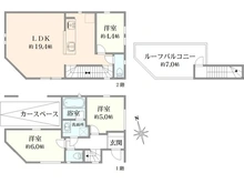 【東京都/中野区江原町】江原町1丁目新築戸建て 間取り図