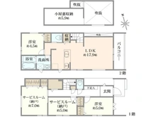 【東京都/杉並区宮前】杉並区宮前5丁目新築戸建No.2 間取り図