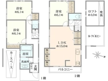 【東京都/中野区弥生町】中野区弥生町5丁目戸建 間取り図