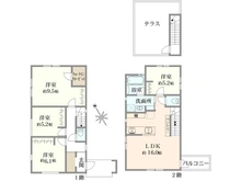 【東京都/杉並区西荻南】ラ・ヴィ・ベル西荻窪(3号棟) 間取り図