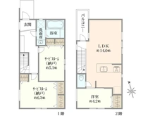 【東京都/杉並区阿佐谷北】杉並区阿佐谷北6丁目　新築戸建(1号棟) 間取り図