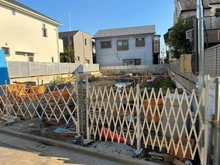 【東京都/杉並区阿佐谷北】杉並区阿佐谷北6丁目　新築戸建(2号棟) 建築中の外観：全3区画