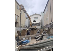 【東京都/中野区中央】中央2丁目新築戸建て 建築中の外観