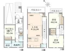 【東京都/中野区中央】中央2丁目新築戸建て 間取り図