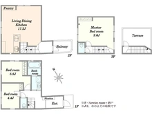 【東京都/板橋区桜川】la vie belle上板橋　2号棟（全4棟） 間取り図