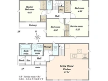 【東京都/足立区花畑】足立区花畑3丁目新築戸建 1号棟 間取り図