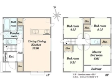 【東京都/足立区宮城】足立区宮城1丁目　新築分譲住宅O号棟 間取り図