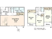 【東京都/江戸川区南篠崎町】江戸川区南篠崎一丁目新築戸建7号棟 間取り図