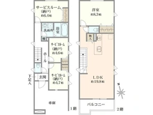 【東京都/練馬区桜台】練馬区 桜台二丁目 A号棟 間取り図