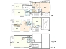 【東京都/新宿区西落合】新宿区西落合1丁目　中古戸建 間取り図