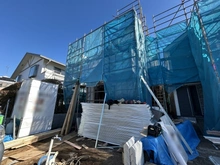【東京都/練馬区高松】練馬区高松2丁目　新築戸建1号棟 建築中の外観