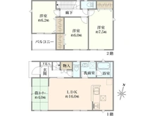【大阪府/箕面市新稲】箕面市新稲四丁目　新築戸建 間取り図