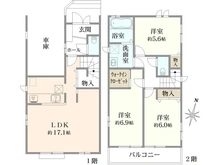 【大阪府/豊中市服部西町】豊中市服部西町3丁目 新築一戸建て 間取り図