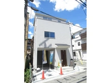【大阪府/豊中市桜の町】豊中市桜の町二丁目　新築戸建 外観：※南西側より