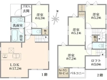 【大阪府/池田市五月丘】池田市五月丘四丁目　新築戸建　F号棟 間取り図