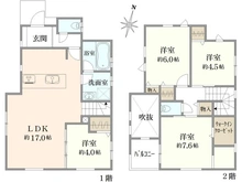 【大阪府/池田市五月丘】池田市五月丘四丁目　新築戸建　A号棟 間取り図