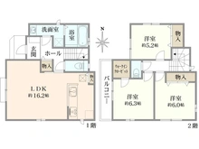 【大阪府/箕面市半町】箕面市半町3丁目　新築戸建　A号棟 間取り図