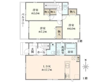 【大阪府/箕面市半町】箕面市半町3丁目　新築戸建　B号棟 間取り図