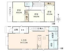 【大阪府/箕面市半町】箕面市半町3丁目　新築戸建　C号棟 間取り図