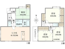【大阪府/豊中市末広町】豊中市末広町3丁目 中古戸建 間取り図