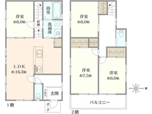 【大阪府/豊中市小曽根】豊中市小曽根1丁目　戸建 間取り図