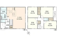 【大阪府/豊中市春日町】豊中市春日町五丁目　新築戸建 間取り図