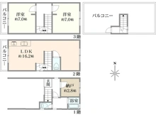 【大阪府/豊中市北条町】豊中市北条町二丁目　中古戸建 間取り図