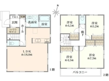【大阪府/箕面市桜ケ丘】箕面市桜ケ丘五丁目　新築戸建 間取り図