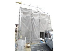 【大阪府/池田市旭丘】池田市旭丘三丁目　新築戸建 建築中の外観