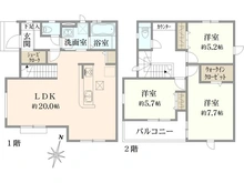 【東京都/練馬区西大泉】練馬区西大泉4丁目新築戸建・3号棟 間取り図