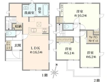 【東京都/練馬区西大泉】練馬区西大泉4丁目新築戸建・12号棟 間取り図