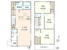 【東京都/練馬区西大泉】練馬区西大泉4丁目新築戸建・18号棟 間取り図