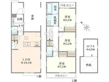 【東京都/練馬区土支田】練馬区土支田3丁目新築戸建1号棟（ZEH水準） 間取り図