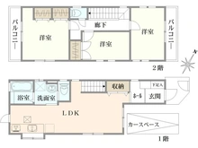【東京都/練馬区石神井台】練馬区石神井台8丁目中古戸建 間取り図