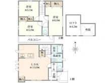 【東京都/練馬区富士見台】練馬区富士見台2丁目新築戸建 間取り図