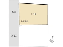 【東京都/練馬区石神井台】練馬区石神井台8丁目新築戸建・1号棟 区画図