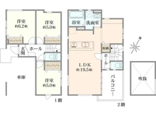 【東京都/練馬区大泉学園町】練馬区大泉学園町3丁目新築戸建・1号棟 間取り図