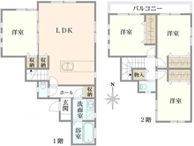 【東京都/練馬区大泉学園町】練馬区大泉学園町4丁目中古戸建 間取り図