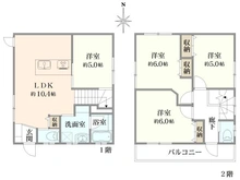 【東京都/中野区上鷺宮】中野区上鷺宮5丁目中古戸建 間取り図
