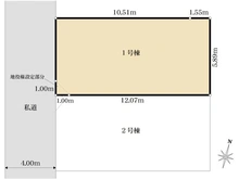 【東京都/西東京市下保谷】西東京市下保谷2丁目新築戸建　1号棟 区画図