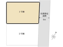 【東京都/東久留米市浅間町】東久留米市浅間町3丁目新築戸建　1号棟 区画図