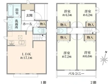 【東京都/練馬区大泉学園町】練馬区大泉学園町1丁目新築戸建・E号棟 間取り図