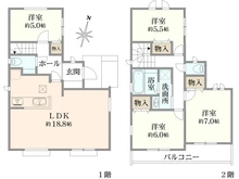 【東京都/練馬区大泉学園町】練馬区大泉学園町1丁目新築戸建・A号棟 間取り図