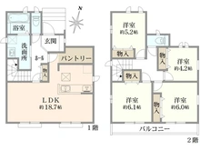 【東京都/練馬区大泉学園町】練馬区大泉学園町1丁目新築戸建・B号棟 間取り図