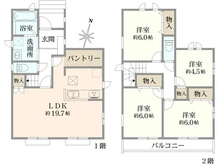 【東京都/練馬区大泉学園町】練馬区大泉学園町1丁目新築戸建・C号棟 間取り図