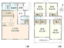 【東京都/練馬区大泉学園町】練馬区大泉学園町1丁目新築戸建・D号棟 間取り図