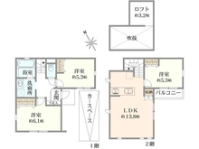 【東京都/練馬区西大泉】練馬区西大泉1丁目　新築戸建 間取り図