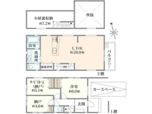 【東京都/練馬区三原台】練馬区三原台1丁目　新築戸建B号棟 間取り図