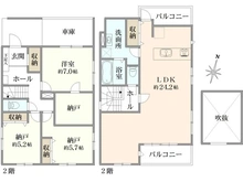 【東京都/練馬区東大泉】ケイアイグレース　2号棟 間取り図